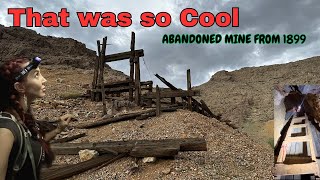 Mine from 1899, Azurite mine part 2,  Exploring abandoned mines in Nevada