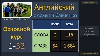 Английский /1-32/ Английский язык / Английский для начинающих с семьей Савченко Английский /1-32/ Английский язык / Английский для начинающих с семьей Савченко