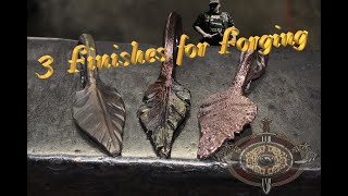 3 Finishes for Forging Blacksmiths should know #copper #brass #morecopper #DIY