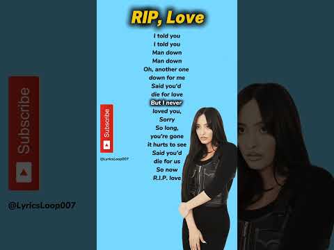 RIP Love Lyrics Faouzia Shorts Songlyrics Trending Riplovefaouzia 