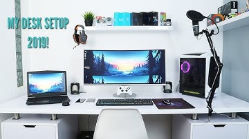 Building My 2019 White Desk Setup! (Timelapse)