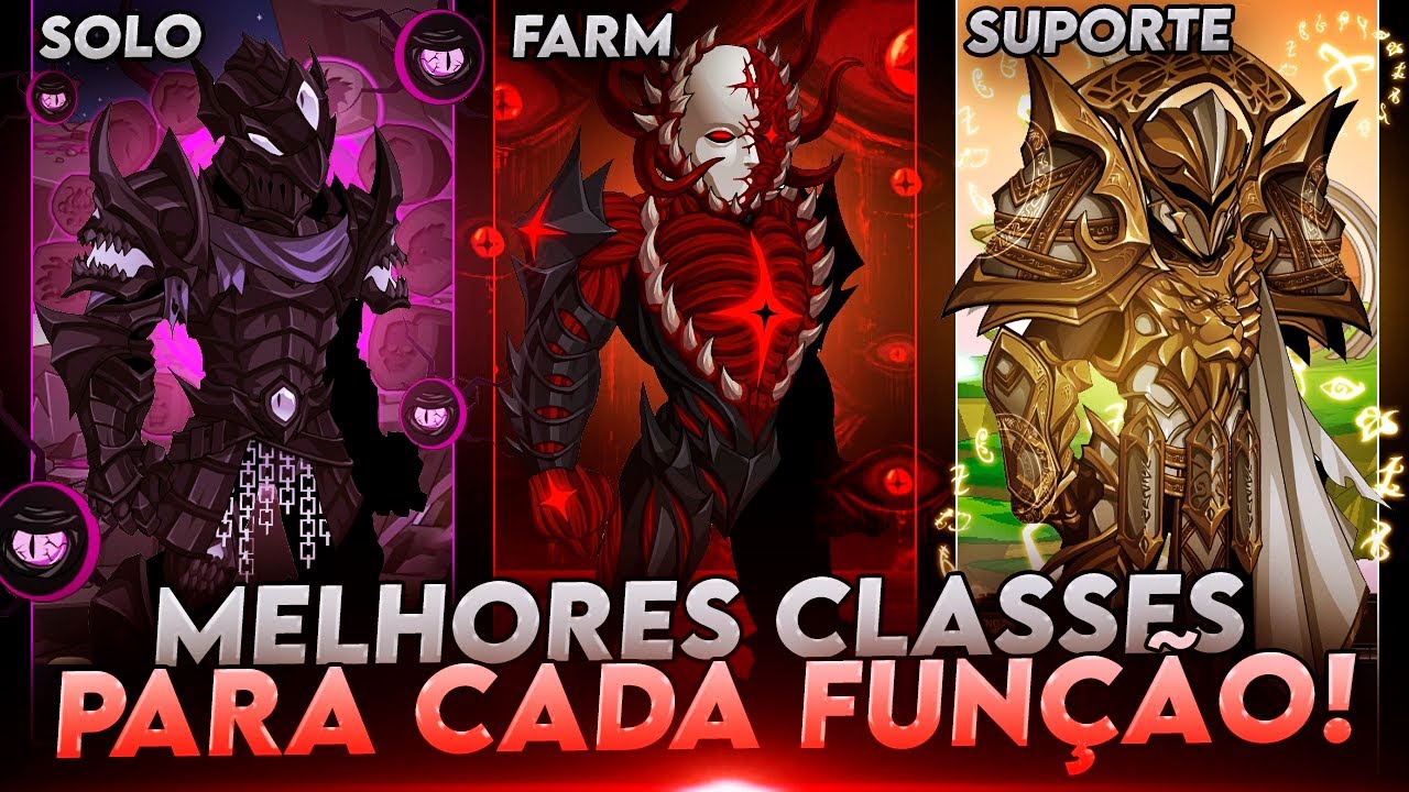 AQW - AS MELHORES CLASS PARA CADA FUNÇAO (Solo, Farm e Suporte)