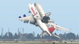 Epic Boeing 747 Carry Space Shuttle Into The Mission | XPLANE 11