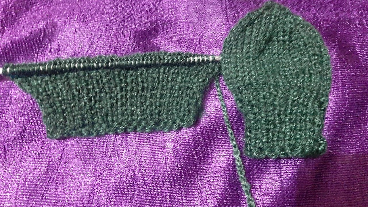 1 साल तक के बच्चे के लिए हाथ से बुने दस्ताने।baby mitten।। Anita joshi