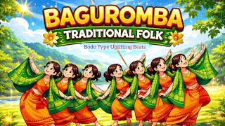 (Free Use) Baguromba || Bodo Traditional Folk Type| Uplifting Beats|| Prod P Northeast Beats