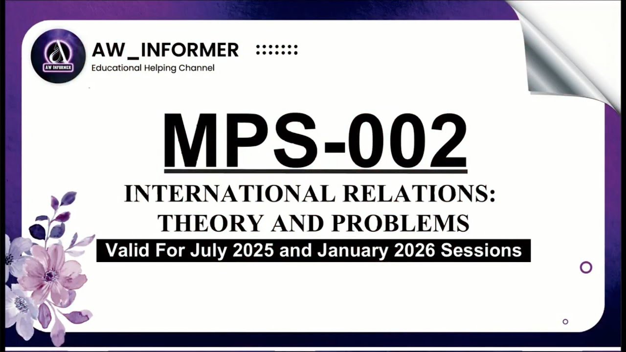 MPS 002 Solved Assignment 2025–26 | MPS 002 Solved Assignment in English 25–26 | Free on 