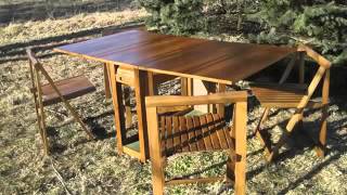 Drop Leaf Table with Folding Chairs Thanks so much for watching Drop Leaf Table with Folding Chairs I hope these designs give you some inspiration for upgrading