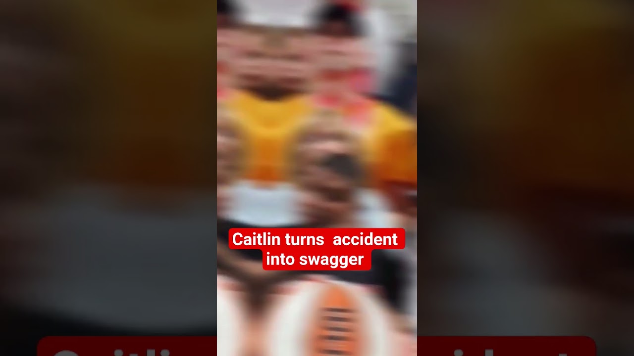 Caitlin Clark  turns accident into swagger 