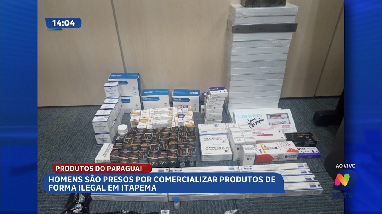 Homens são presos por vender produtos ilegais em Itapema