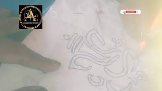 Fabric painting tracking #fabricpainting #tracing 