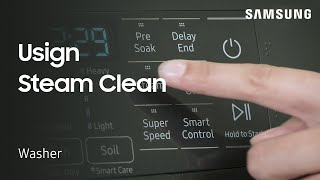 How to use the Steam Clean feature on your Samsung Washing Machine | Samsung US screenshot 3