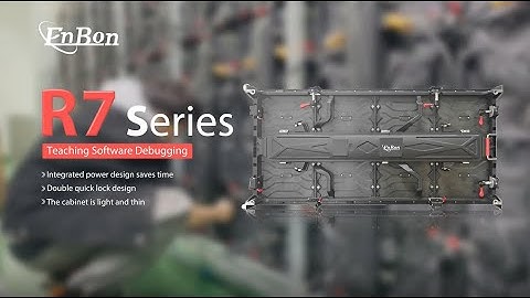 Enbon led display，Teach you how to use the computer to debug and operate R7 products。