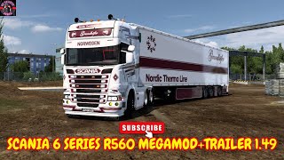 [ ETS 2 1.49 ] ❤ SCANIA 6 SERIES R560 MEGAMOD   TRAILER ❤