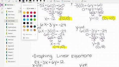 5.2 Using Intercepts
