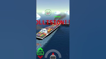 Container ship hit passenger ship - Ship handling simulator #game