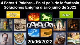 4 Fotos 1 Palabra - En el país de la fantasía - 20/06/2022 - Solucion Enigma diario + Enigma bonifi screenshot 4