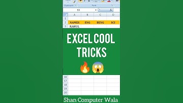 🔥 Excel Cool Trick 🔥 Excel Formula Hacks 😱 #shorts #ytshorts #shortvideo #short