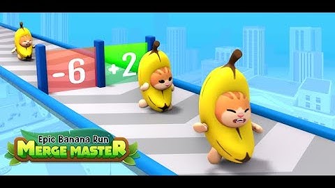 Epic Banana Run: Merge Master Gameplay Walkthrough Part 2 Levels 2-20 (iOS, Android)