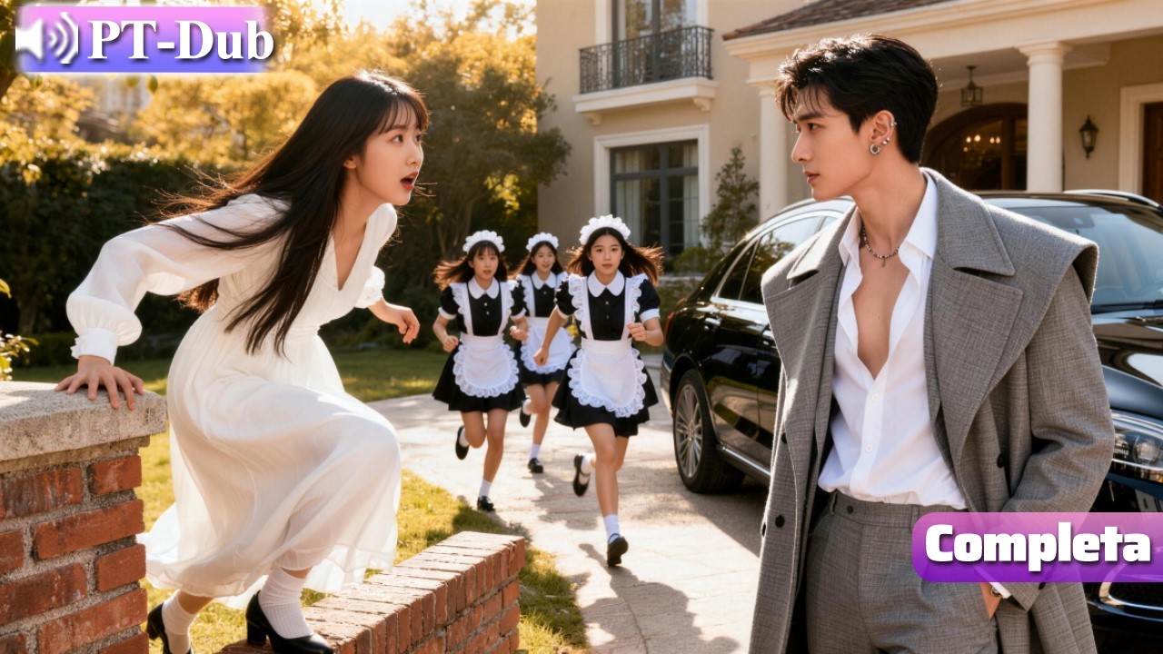 A garota tentou escalar o muro para fugir,mas foi pega pelo CEO! “Querida? Para onde pensa que vai?”