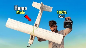 RC Plane Banaya Ghar Par & Aaj Kiya First Flight Test! | Homemade Airplane Project #RCPlane