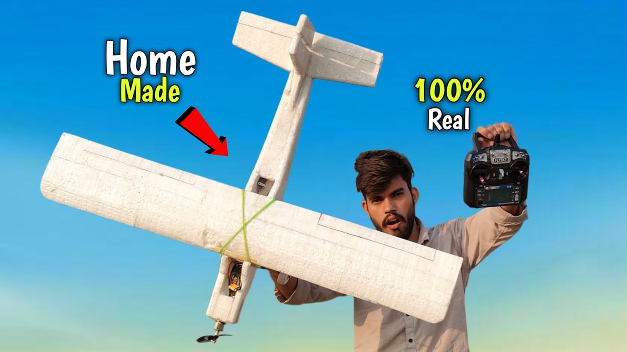 RC Plane Banaya Ghar Par & Aaj Kiya First Flight Test! | Homemade Airplane Project 