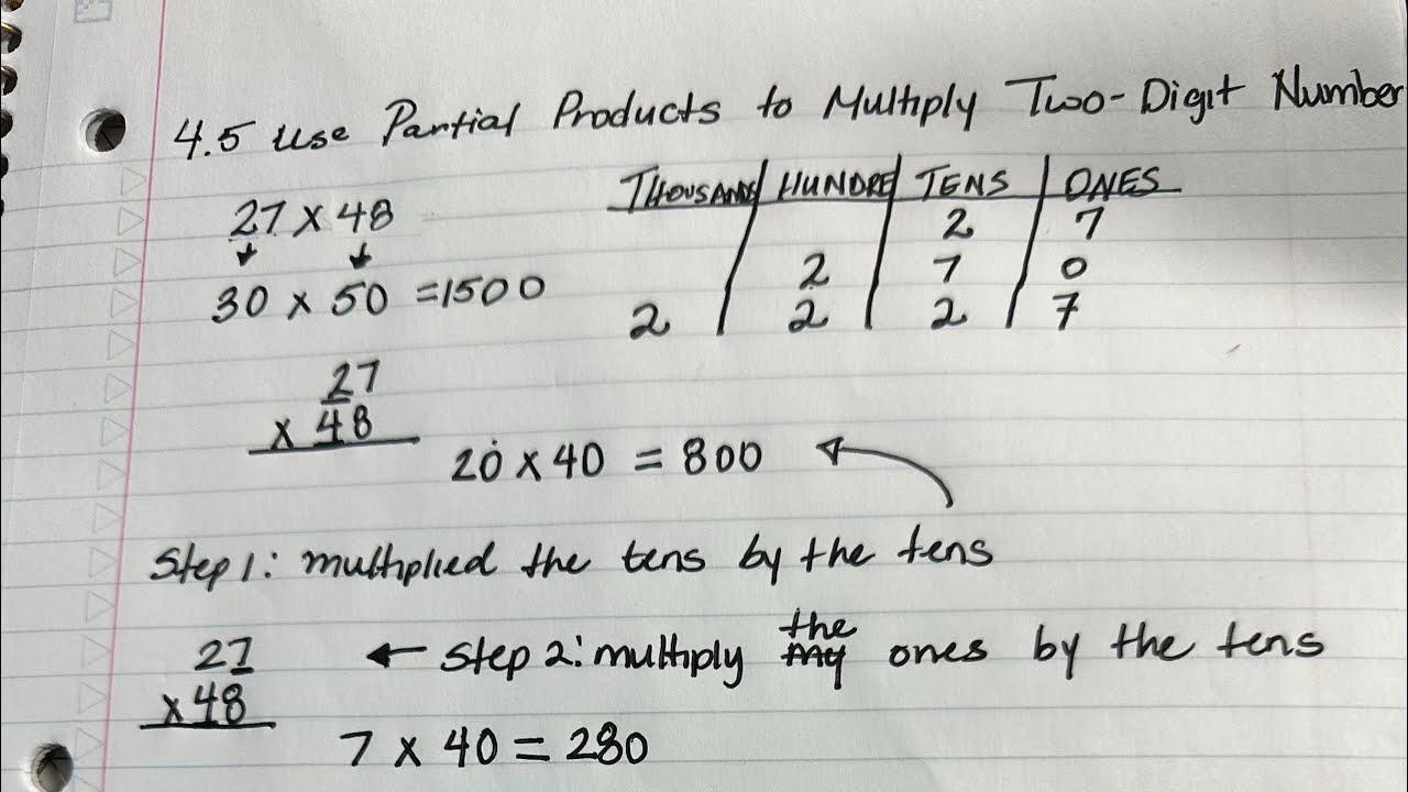 4th Grade 4 5 Use Partial Products To Multiply Two Digit Numbers 4th-grade-4-5-use-partial-products-to-multiply-two-digit-numbers