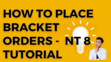 How To Create Bracket OCO Orders in NinjaTrader 8