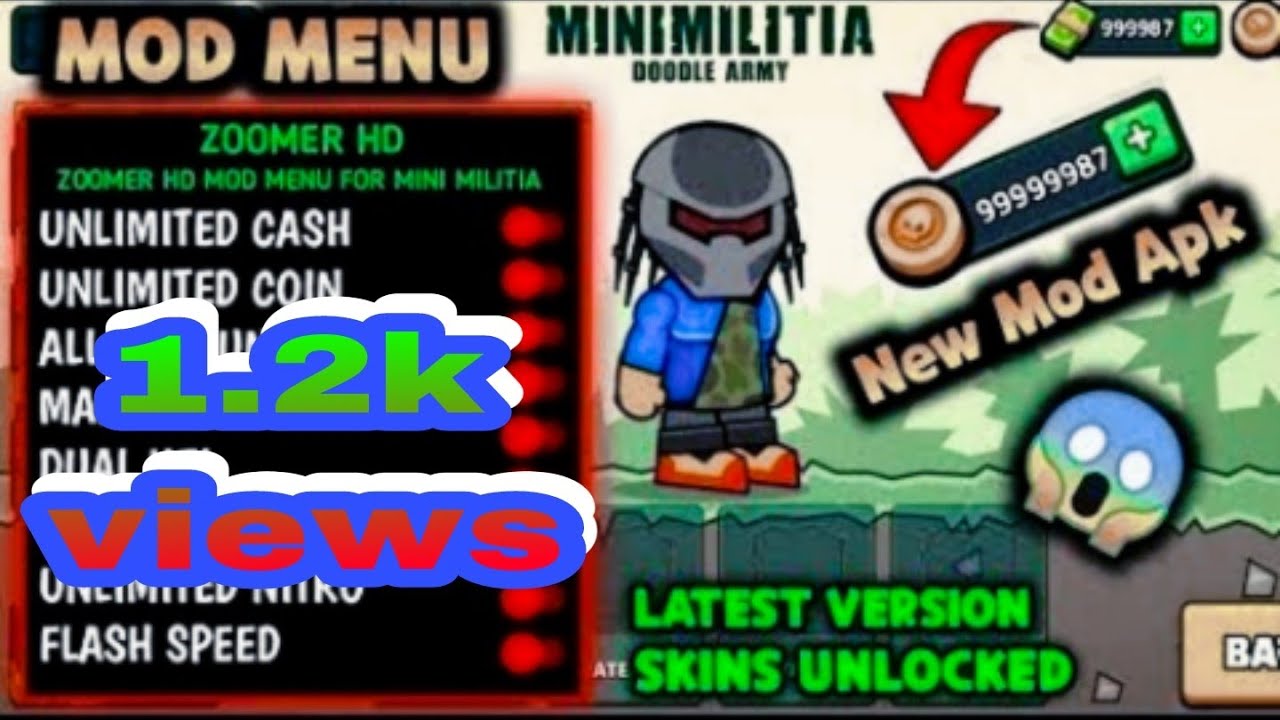 Mini Militia Mod Apk v5.5.0 (Unlimited Money, Grenades) Latest Version 2024