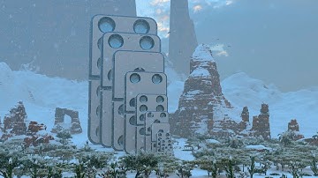 Massive domino effect near big mountain V5 (WINTER DOMINO EFFECT ODDLY)