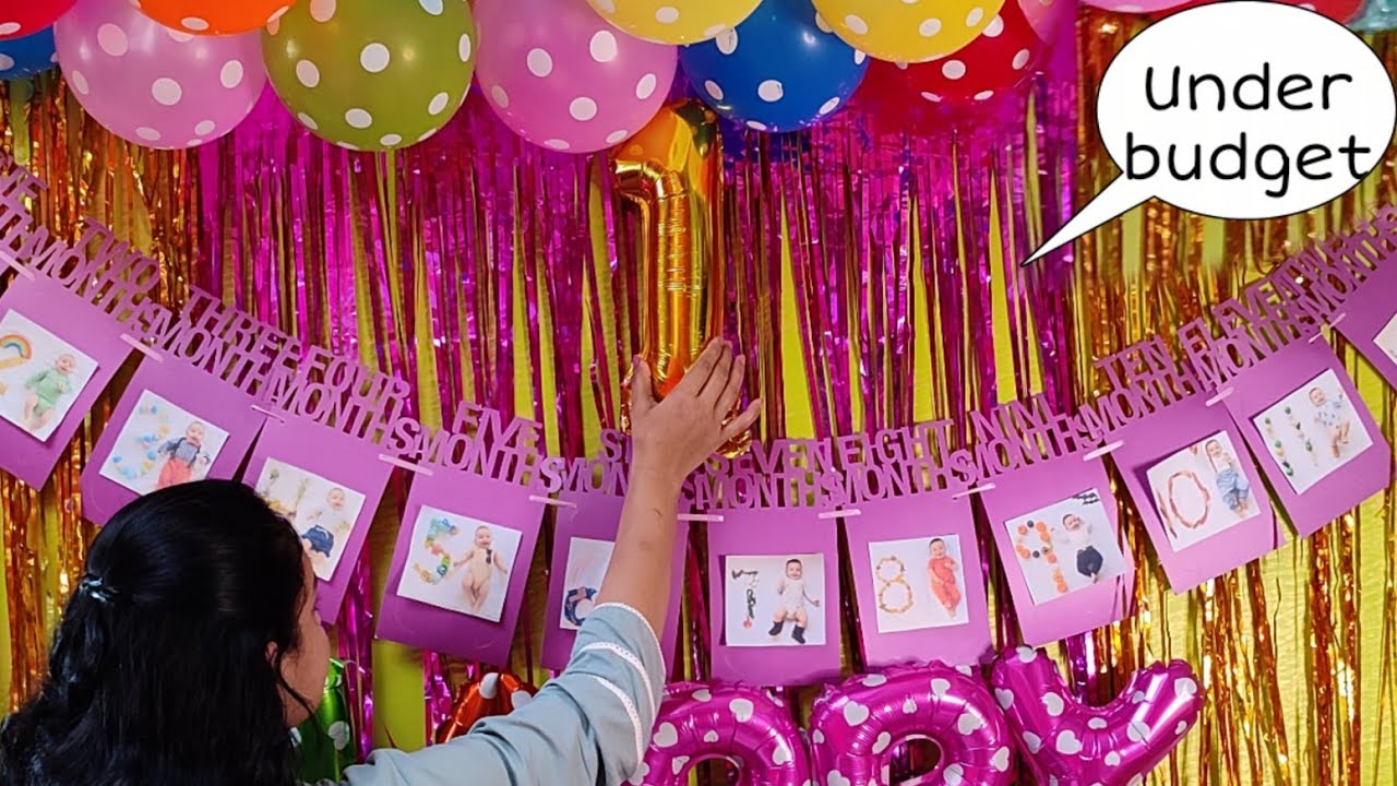 Very Easy Balloon Decoration Ideas for 1st Birthday Party | 1 ...