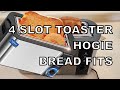 Dybaxa 4 slice toaster HOGIE BREAD FITS!!!