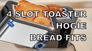 Dybaxa 4 slice toaster HOGIE BREAD FITS!!!