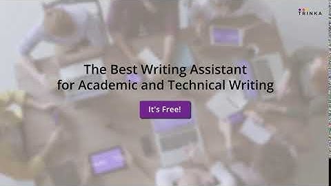 Try Trinka for Free - The Best Writing Assistant
