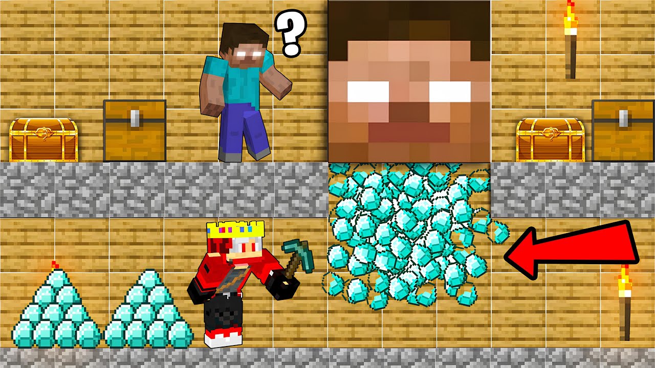Breaking Into Herobrine's SECRET Treasure Vault in Minecraft