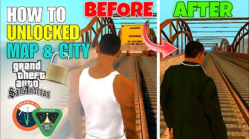 GTA SA ANDROID - FULL MAP UNLOCKED | HOW TO UNLOCK FULL MAP IN GTA SAN ANDREAS ANDORID  | LAXUBOY