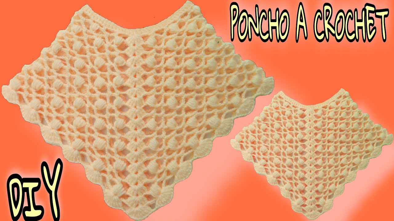 Poncho a crochet muy fácil para mujer ¡Paso a paso! 