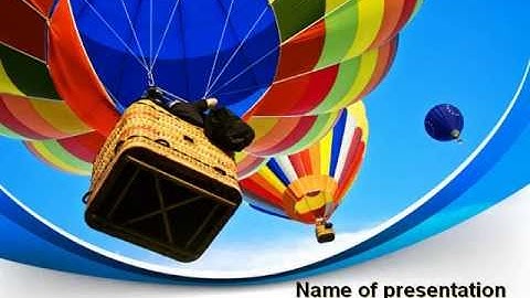 Colorful Air Balloons PowerPoint Template by PoweredTemplate.com