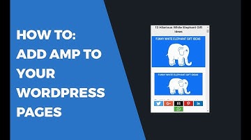 How to Add AMP to Wordpress