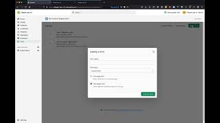 My Product Registration - how to create new form