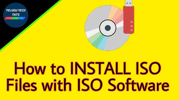 HOW TO INSTALL ISO FILES WITH ISO SOFTWARE IN TELUGU || Telugu Tech Tats || easy tricks
