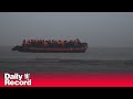 Migrants cram into dinghy in Gravelines amid dangerous Channel conditions