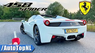 FERRARI 458 Spider REVIEW on AUTOBAHN [NO SPEED LIMIT] by AutoTopNL