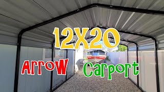 (400) Arrow 12 X 20 Carport August 4 2021