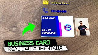 Crea Tarjeta de presentación con Realidad Aumentada desde scratch| Spark AR y QR Code screenshot 4