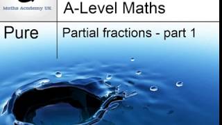 Partial fractions - Part 1 Wealth