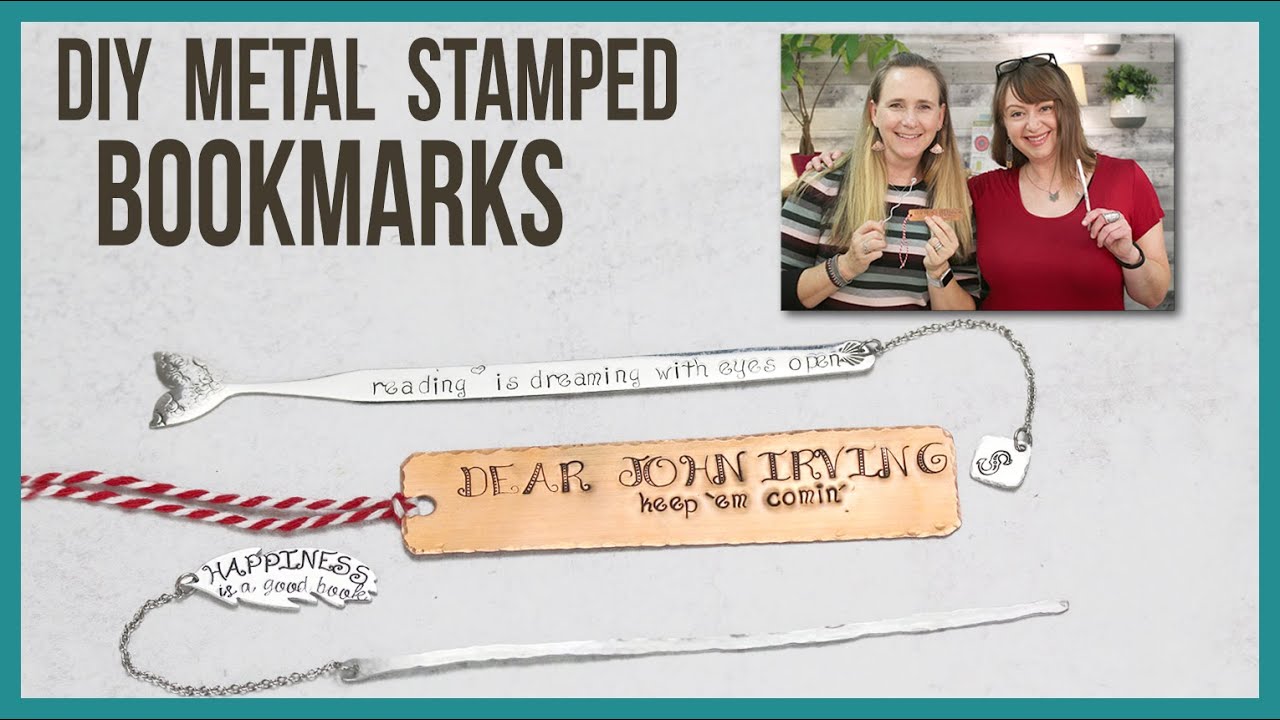 How to Make Metal Stamped Personalized Bookmarks From Beaducation Live Episode 53 YouTube