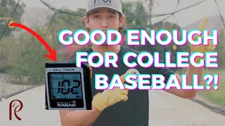 Are YOU good enough for COLLEGE BASEBALL in 2022? EV/Sprint/Velo Benchmarks