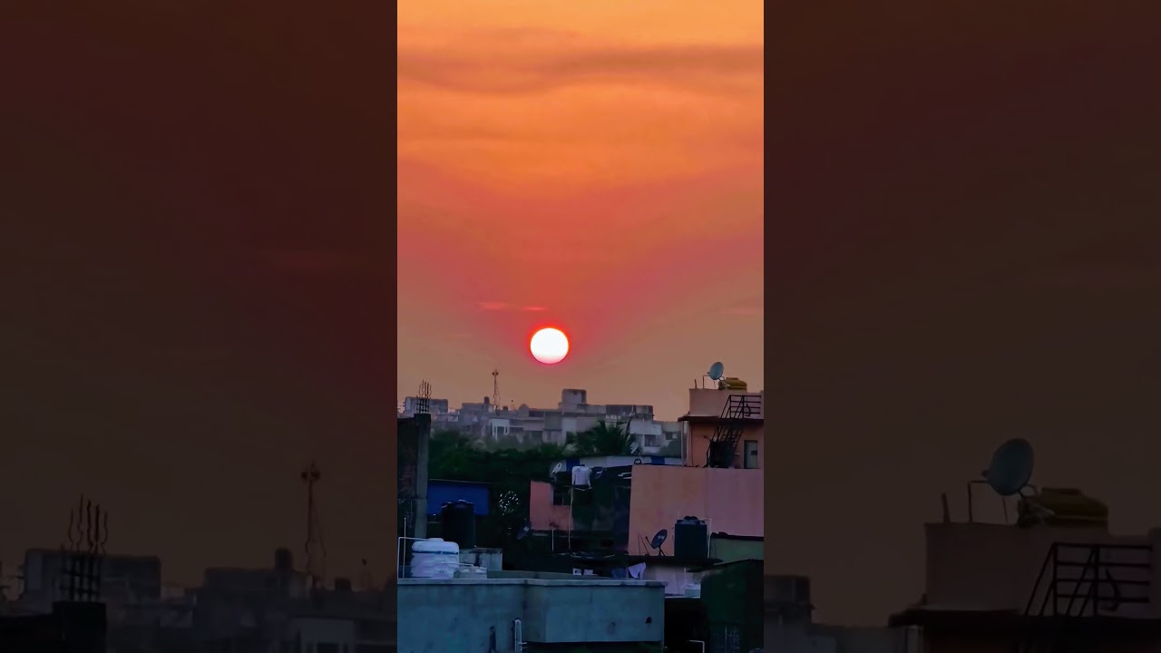 sunset in india ☀️☀️☀️
