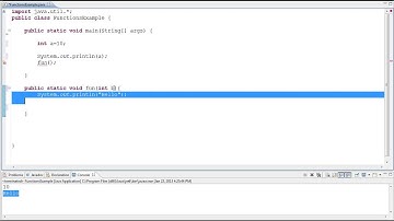 Passing Parameters to Functions in Java