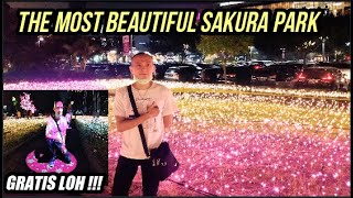 Taman Sakura Terindah ~ Taman Lampu gaya Jepang, masuknya Gratis! @ Aeon Mall BSD | wisata tangerang